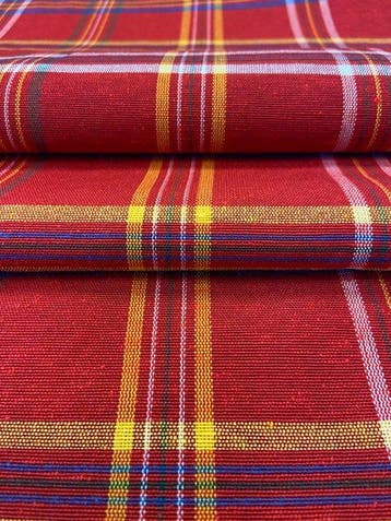 Tartan van katoenmix, geverfd in draad, dubbelzijdig, met
