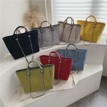Ruime Dames Tote Bag met Ketting - Schoudertas & Crossbody, Verzenden, Nieuw