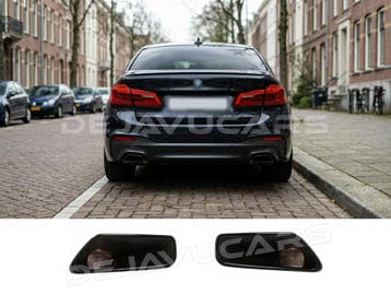 Sport Uitlaat sierstuk zwart voor BMW 5 Serie G30 / G31, Auto diversen, Tuning en Styling, Ophalen of Verzenden