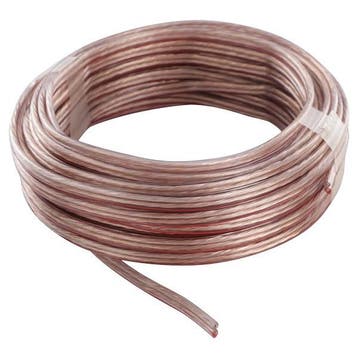 Tweelingsnoer | 2x 0.75 mm² | 10 meter (Transparant), Verzenden, Nieuw