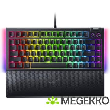 Razer BlackWidow V4 75% Zwart - Razer Orange, Computers en Software, Toetsenborden, Verzenden, Nieuw, Razer