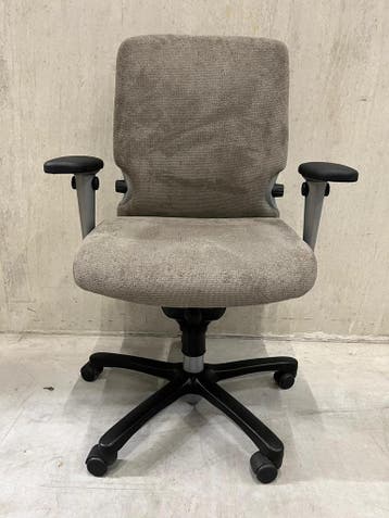 Ergonomische Bureaustoel, Haworth Comforto Met Nieuwe Stof, Verzenden, Zo goed als nieuw, Grijs, Bureaustoel