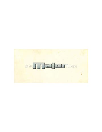 1962 RENAULT R8 MAJOR BROCHURE NEDERLANDS, Nieuw, Renault, Author