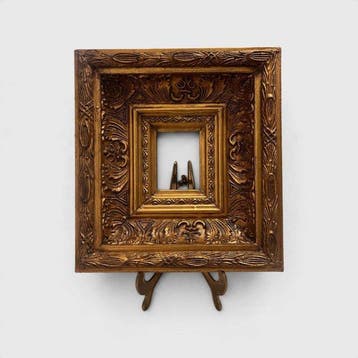 Lijst - Hout, Gips - Lijst gemaakt van hout