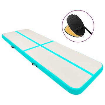 vidaXL Gymnastiekmat met pomp opblaasbaar 500x100x15 cm PVC, Verzenden, Nieuw