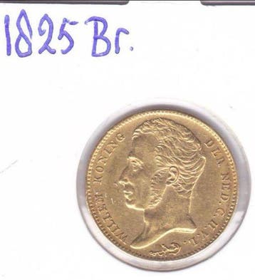 Nederland. Willem I. 10 Gulden 1825 Brussels, Postzegels en Munten, Munten | Nederland