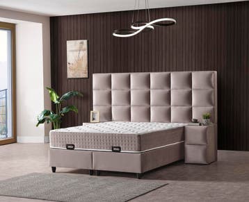 Opberg Boxspring Veneza - diverse maten, Verzenden, Nieuw, Tweepersoons