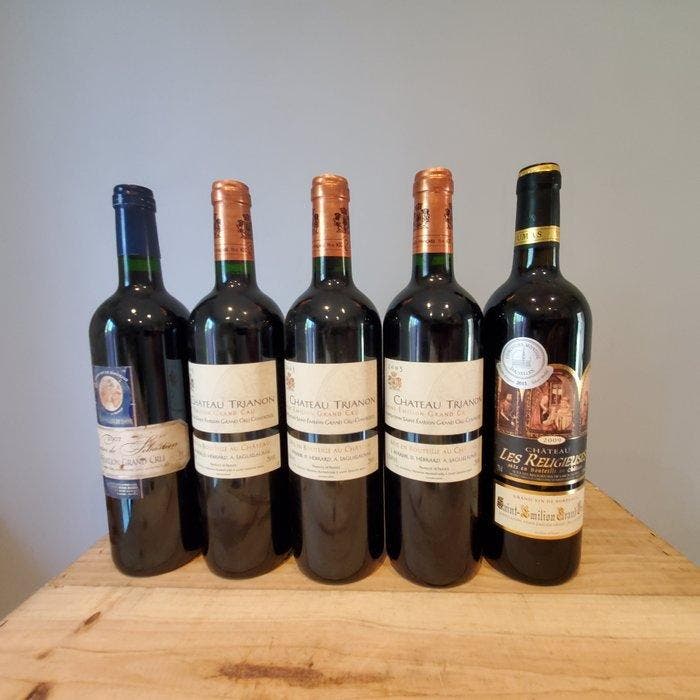 2005 x 3 Chateau Trianon 2009 Chateau les Religieuses & 2007, Verzamelen, Wijnen