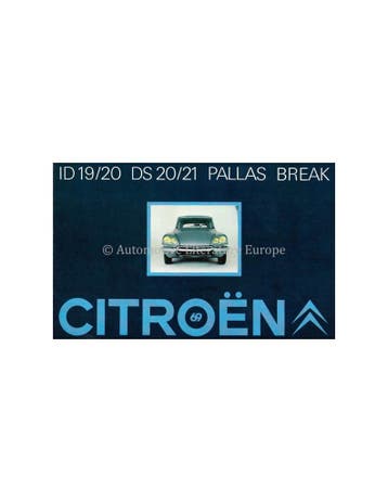 1969 CITROEN D SERIES PROGRAMMA BROCHURE NEDERLANDS, Nieuw, Author