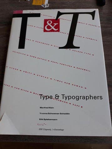 TYPE & TYPOGRAPHERS (ENG.) - KLEIN 9789012066587, Verzenden, Gelezen, KLEIN