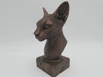 Bust of a sphinx bust cat statue - home decor cat lover gift, Verzenden, Nieuw