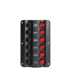 Talamex Schakelpaneel Wave 12V 6 Schakelaars, Watersport en Boten, Ophalen of Verzenden, Nieuw
