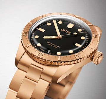 Oris - Divers Sixty-Five Cotton Candy Sepia - Full Bronze -, Nieuw