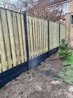 Grenen Schutting Verticaal Natuurlijke Look vanaf 105,- p/m, Nieuw, Hout, Minder dan 3 meter, 1 tot 2 meter