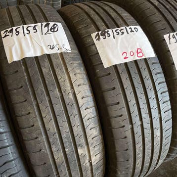 2 x Continental EcoContact 5 195-55-20 Zomerbanden 5,5mm, Gebruikt, Ophalen of Verzenden, Band(en), Personenwagen