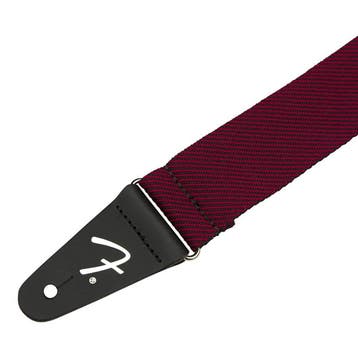 Fender 991445406 gitaarriem, 5cm. breed, zwart/rood, Ophalen of Verzenden, Nieuw