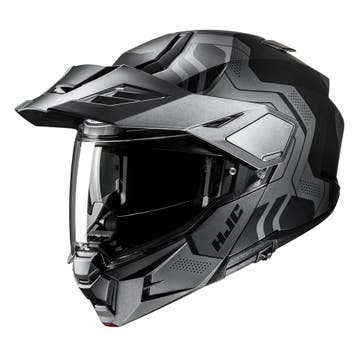 HJC i80 Velly Zwart Grijs Adventure Motorhelm, Motoren, Nieuw met kaartje, HJC, Heren, Offroadhelm