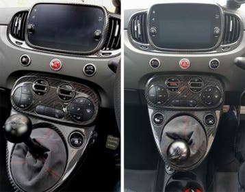 Fiat Abarth 595 2016-> Carbon Fiber Versnellingspookframe, Verzenden
