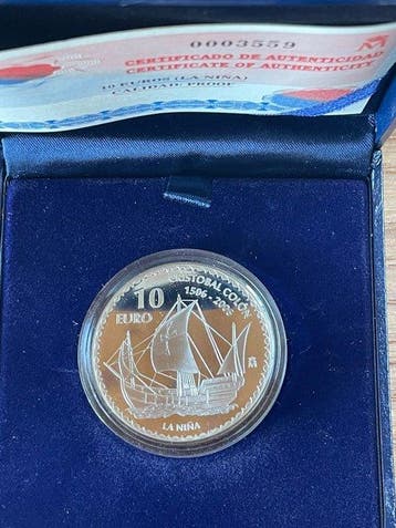 Spanje. 10 Euro 2006 Cristobal Colon - La Nina Proof