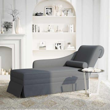 vidaXL Chaise longue met bolster&rechterarmleuning fluweel, Verzenden, Nieuw