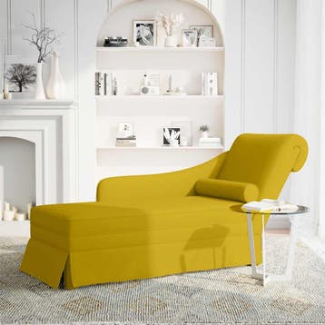 vidaXL Chaise longue met bolster en rechterarmleuning, Verzenden, Nieuw