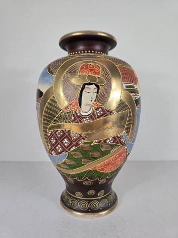 Vaas - Aardewerk - Japan - Meiji periode (1868-1912) (Zonder, Antiek en Kunst