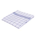 Theedoek halflinnen 60 x 80 cm Blauw, pak 10 stuks, Verzenden