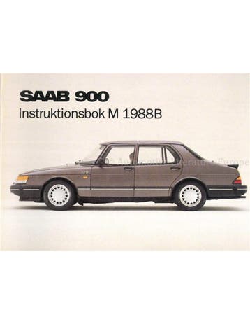 1988 SAAB 900 INSTRUCTIEBOEKJE ZWEEDS, Auto diversen, Handleidingen en Instructieboekjes