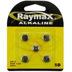 Raymax Lithium knoopcel AG13 - 1.5V - 5 stuks - betrouwba..., Ophalen of Verzenden, Nieuw