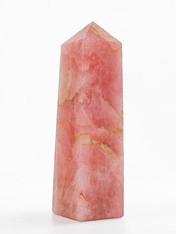Elite Natuurlijk Rozenkwarts 4-gefacetteerde Obelisk 225 mm