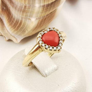 Koraal - Argento 925 - Ring - Italiaans vakmanschap, Verzamelen