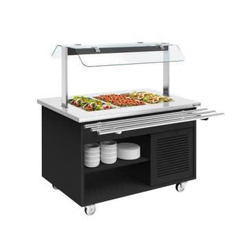 GGM Gastro | Buffetwagen koud DANZIG - 1300mm - voor 3x GN |, Verzenden