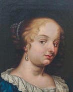 Europese school (XIX), Naar - Portret van een adelijke dame