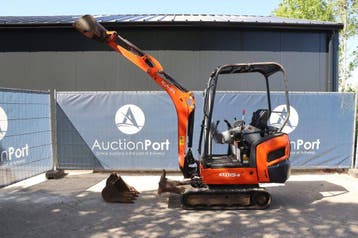 Veiling: Minigraver Kubota KX015-4 Diesel 9.6kW 2016, Ophalen, Graafmachine