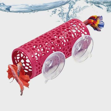 Betta Vis Schuilplaats Tunnel met Hangmat Bed - Aquarium Dec