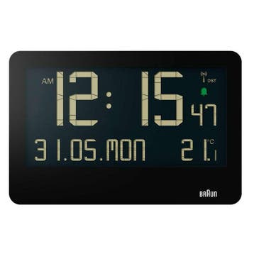 Braun BC14B-DCF wand- & tafelklok Radiogestuurde klok Rec..., Verzenden, Nieuw, Braun