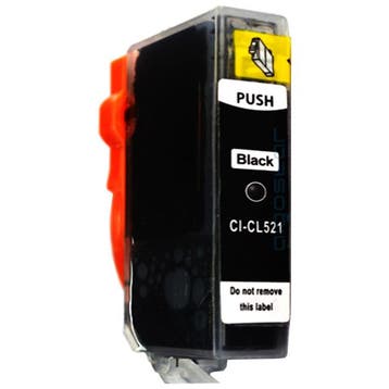 Huismerk Canon CLI-521BK cartridge zwart met chip, Verzenden, Nieuw, Huismerk