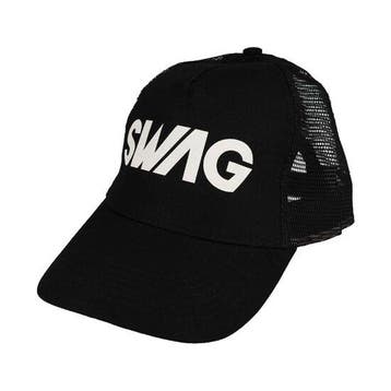 Cap Pet - Verstelbaar - SWAG - Mesh - One Size - Zwart Wit, Nieuw