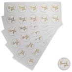 Fako Bijoux - Thank You Stickers Op Vel - 28mm - Thank You, Verzenden, Nieuw