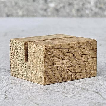 HOCHO Eikenhouten Mini Kaartenhouder 34 mm – Stijlvolle e., Huis en Inrichting, Ophalen of Verzenden, Nieuw