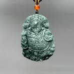 Snijwerk, Jade Carving Pendant - 53 mm - Gecertificeerde