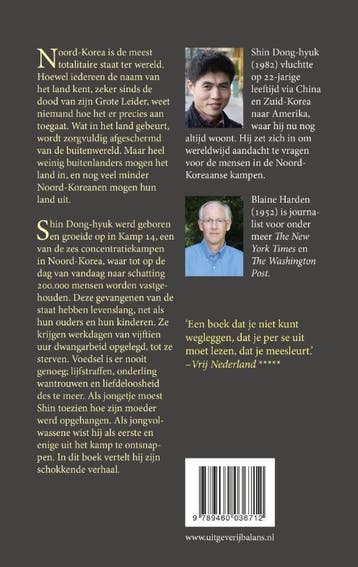 Vlucht uit kamp 14 9789460036712 Blaine Harden, Verzenden, Gelezen, Blaine Harden