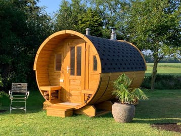 luxe degelijke barrel sauna en jacuzzi /hottubs hout en elec, Nieuw