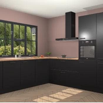 Zwarte keuken Singapore 125377, Verzenden, Nieuw