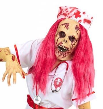 Masker Zombie Verpleegster, Ophalen of Verzenden, Nieuw