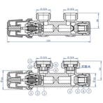 Riko Set Theromstatisch Onderblok Haaks-Rechts Mat Zwart, Ophalen of Verzenden, Nieuw