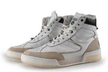 Shabbies Amsterdam Hoge sneakers in maat 41 Wit, Verzenden, Wit, Shabbies Amsterdam, Sneakers of Gympen