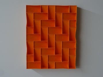 2026 - 36 oranje minimalistisch wandrelief