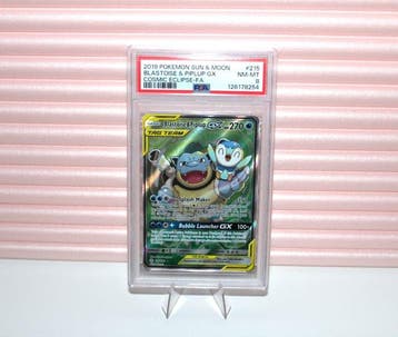 Pokémon - 1 Graded card - Blastoise & Piplup #215 Foil, Full, Nieuw