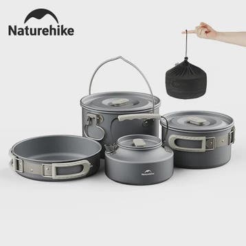 Naturehike Ultralichte Aluminium Camping Kookset - Complete, Verzenden, Nieuw